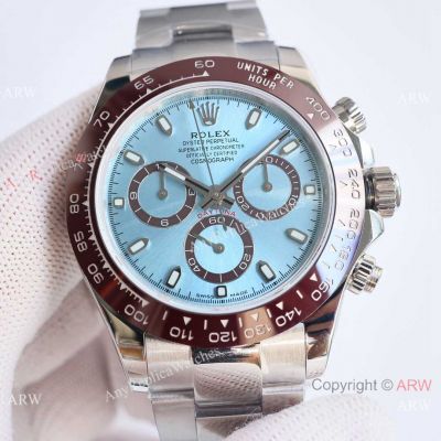 Clean Factory 1-1 Copy Rolex Ice Blue Daytona 40mm Watch Dandong 7750 Movement